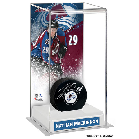 Nathan MacKinnon Colorado Avalanche Deluxe Tall Hockey Puck Case
