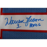 Warren Moon Signed Houston Oilers Reebok Blue XL Jersey HOF JSA 48492