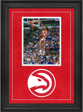 Spud Webb Atlanta Hawks Deluxe Framed Autographed 8" x 10" Dunk Contest Photo
