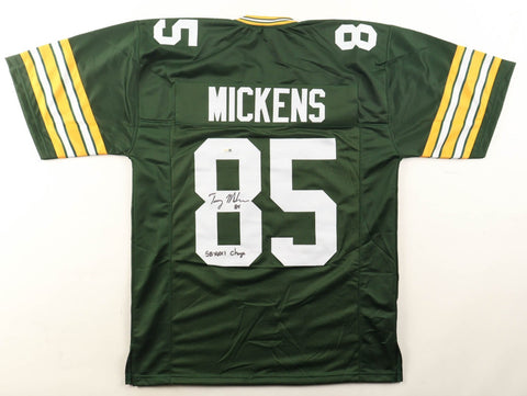 Terry Mickens Signed Green Bay Packers Jersey Inscribed "SB XXXI Champs" (JSA)