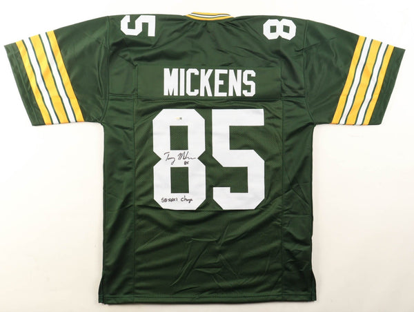Terry Mickens Signed Green Bay Packers Jersey Inscribed "SB XXXI Champs" (JSA)