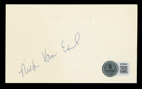 Lakers Nick Van Exel Authentic Signed 3x5 Index Card Autographed BAS #BT03581