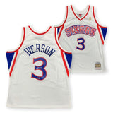 Allen Iverson Autographed 76ers Mitchell Ness Swingman Signed Jersey Beckett