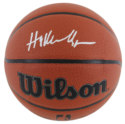 Rockets Hakeem Olajuwon Authentic Signed Wilson NBA Basketball BAS Witnessed