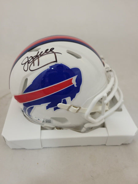 JIM KELLY SIGNED BUFFALO BILLS SPEED MINI HELMET BECKETT QR
