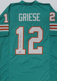 Dolphins Super Bowl Champ BOB GRIESE Signed Custom Replica Jersey AUTO - BAS