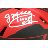 Jim Kelly Autographed/Signed Buffalo Bills Rave Mini Helmet HOF Beckett 53635