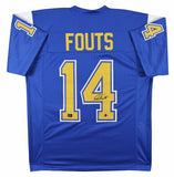 Dan Fouts Authentic Signed Blue Throwback Pro Style Jersey BAS Witnessed