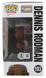 Bulls Dennis Rodman Authentic Signed #103 Funko Pop Figure BAS Wit #2W373784