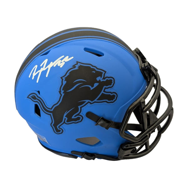 Brian Branch Autographed Detroit Lions Rave Riddell Mini Helmet - Beckett