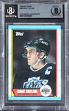 Kings Dave Taylor Authentic Signed 1989 Topps #58 Card BAS Slabbed