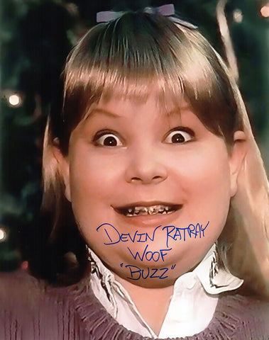 Devin Ratray Signed Home Alone Buzz's Girlfriend 11x14 Photo w/2-INSC - (SS COA)