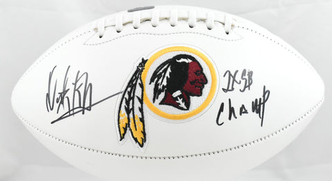 Dexter Manley Autographed Washington Redskins Logo Football 2x SB Champ - Prova