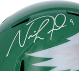 Nick Foles Philadelphia Eagles Signed 2023 ALT Kelly Green Speed Replica Helmet