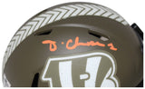 Ja'Marr Chase Signed Cincinnati Bengals Salute Mini Helmet Beckett 41050