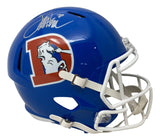 Terrell Davis Signed Denver Broncos FS Throwback Replica Speed Helmet BAS ITP