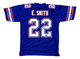 Emmitt Smith Florida Signed Blue Football Jersey Prova Hologram