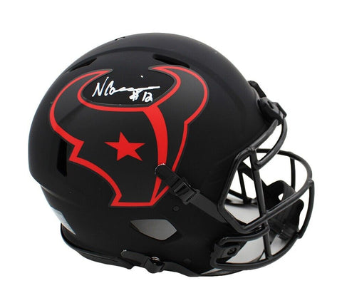 Nico Collins Signed Houston Texans Speed Authentic Eclipse NFL Helmet
