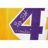 Byron Scott Autographed/Signed Pro Style Yellow Jersey TRI 43440