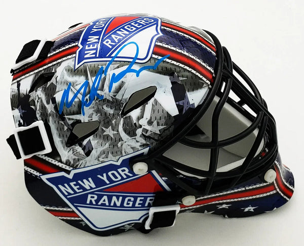 Mike Richter Signed New York Rangers Mini Goalie Mask Beckett / 1994Cup Champion