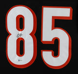 Chad Johnson Signed 35"x 43" Framed Cincinnati Bengals Jersey (Beckett Hologram)