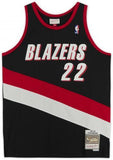 Clyde Drexler Trail Blazers Signed Black 1990-91 Mitchell & Ness Rep Jersey