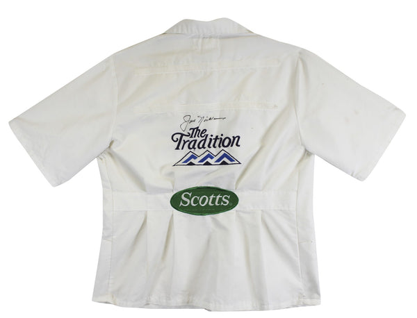 Jack Nicklaus Authentic Signed The Tradition Caddy Bib Shirt BAS #AE14000