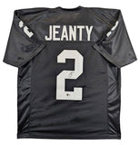 Ashton Jeanty Authentic Signed Black Pro Style Jersey Autographed BAS Witnessed