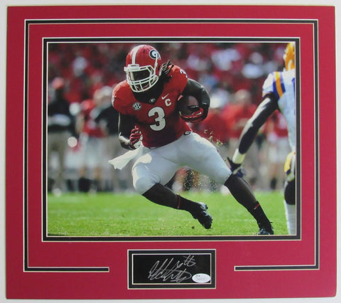 Todd Gurley Georgia Autographed Cut with Matted 11x14 Photo JSA 212575