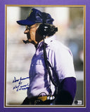 Don James Autographed Framed 11x14 Photo Washington National Champs Beckett AE31