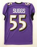 Terrell Suggs Signed Ravens Pro Cut Jersey (Beckett) Baltimore 7xPro Bowl L.B.