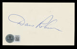 Packers Dave Robinson Authentic Signed 3x5 Index Card Autographed BAS #BT03574