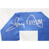 Tony Dorsett Autographed Pro Style Sz XL White Jersey Beckett Witness 56401
