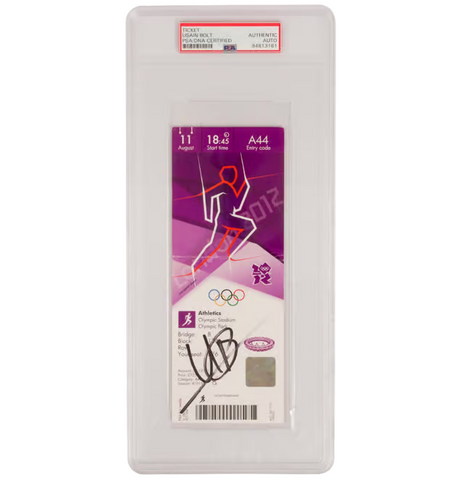 Usain Bolt Signed 2012 London Olympics Ticket August 11 - PSA Authentic