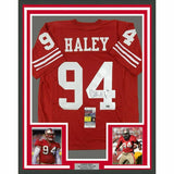 FRAMED Autographed/Signed CHARLES HALEY 33x42 San Francisco Red Jersey JSA COA