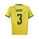Gabriel Signed Brazil FC Soccer Jersey #3 with Beckett COA