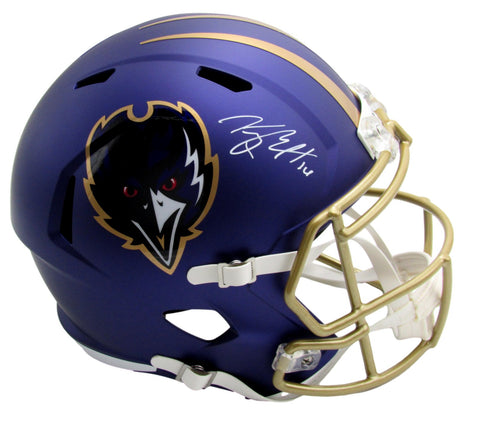 Kyle Hamilton Autographed Full Size Speed Replica Helmet Ravens Beckett 200749