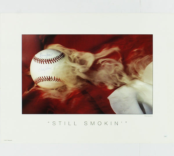 Tom Seaver & Bruce Sutter Signed Unframed 18x24 Still Smokin MLB Poster