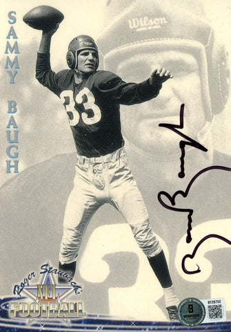 Sammy Baugh Autographed/Signed Washington Redskins 5x7" Photo Beckett 56856
