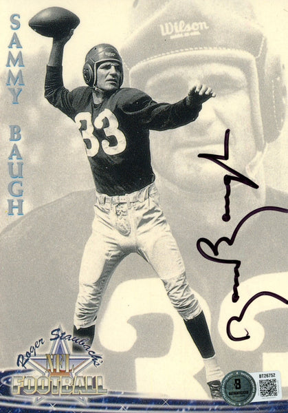 Sammy Baugh Autographed/Signed Washington Redskins 5x7" Photo Beckett 56856