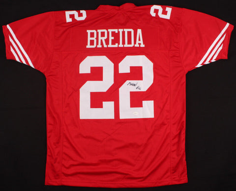 Matt Breida Signed 49ers Jersey (TSE Hologram) San Francisco 2nd yr Running Back