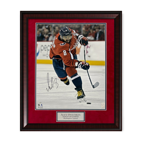 Alex Ovechkin Signed Autographed 16x20 Photograph Framed to 20x24 Fanatics
