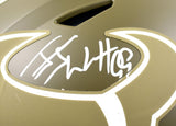 JJ Watt Autographed Texans F/S Salute to Service Speed Flex Helmet-BA W Hologram