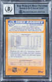 Sabres Mike Ramsey Signed 1988 Topps #133 Card Auto Graded 10! BAS Slabbed