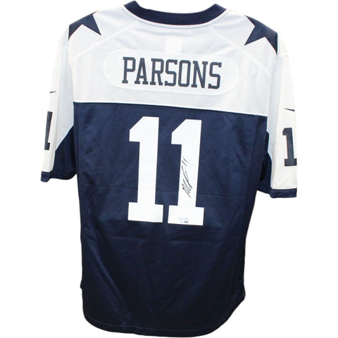 Micah Parsons Signed Dallas Cowboys Nike Blue Jersey FAN 44953
