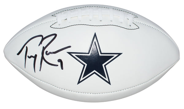 TONY ROMO AUTOGRAPHED DALLAS COWBOYS WHITE LOGO FOOTBALL BECKETT