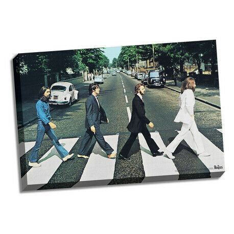 The Beatles Stretched 24x36 Abby Road Licensed Canvas