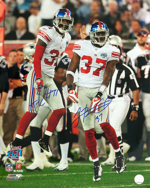 Aaron Ross & James Butler Signed Giants SB XLII Action 16x20 Photo - (SS COA)