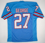 Eddie George Signed Houston Oilers Jersey (Beckett) 1996 Rookie of the Year / RB