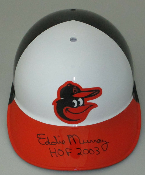 Orioles EDDIE MURRAY Signed Full Size Baseball Helmet w/ "HOF 2003 '" AUTO - JSA